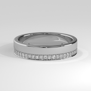 Elegant full-eternity band with round stones set in a continuous row around the band